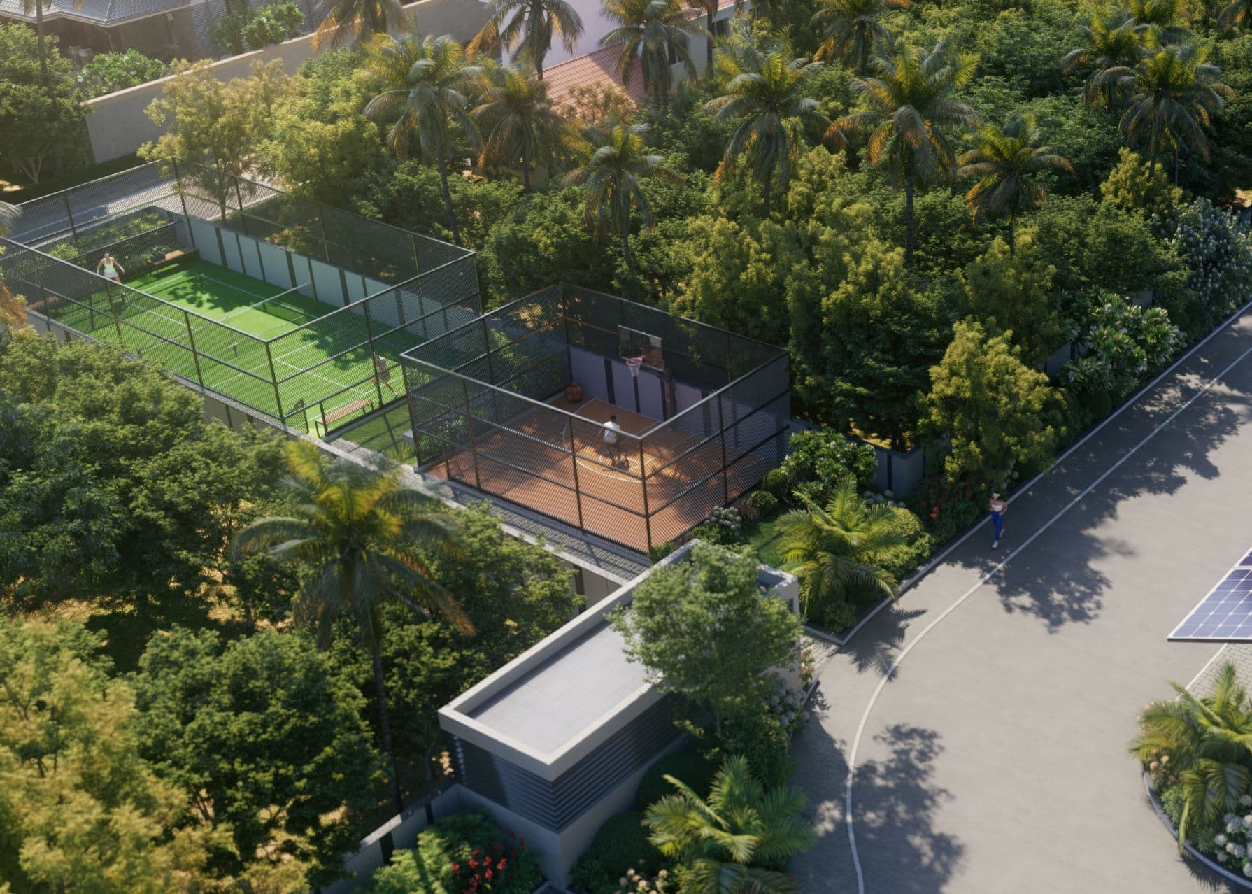 Pickleball & basketball Court